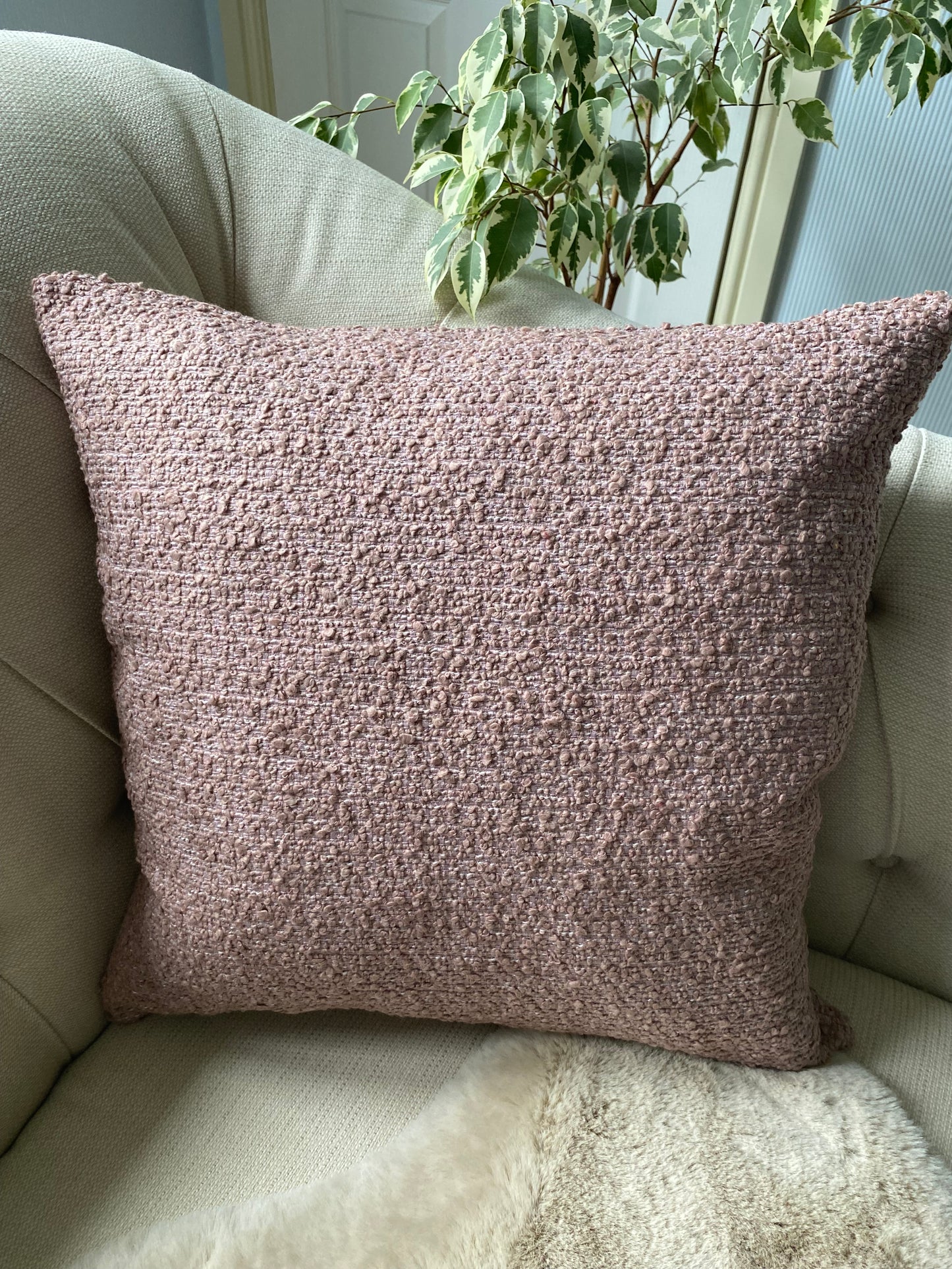 ALLEGRA- Chunky boucle handmade cushion cover in a variety of colours.