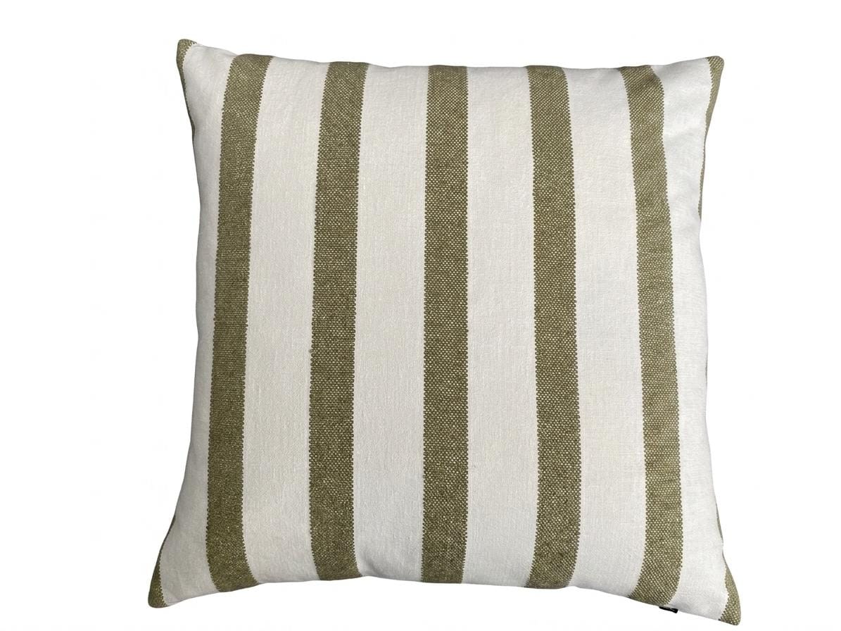 IDA - Striped woven fabric handmade cushion cover