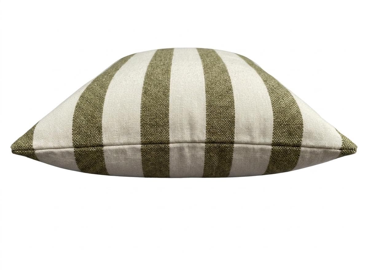IDA - Striped woven fabric handmade cushion cover