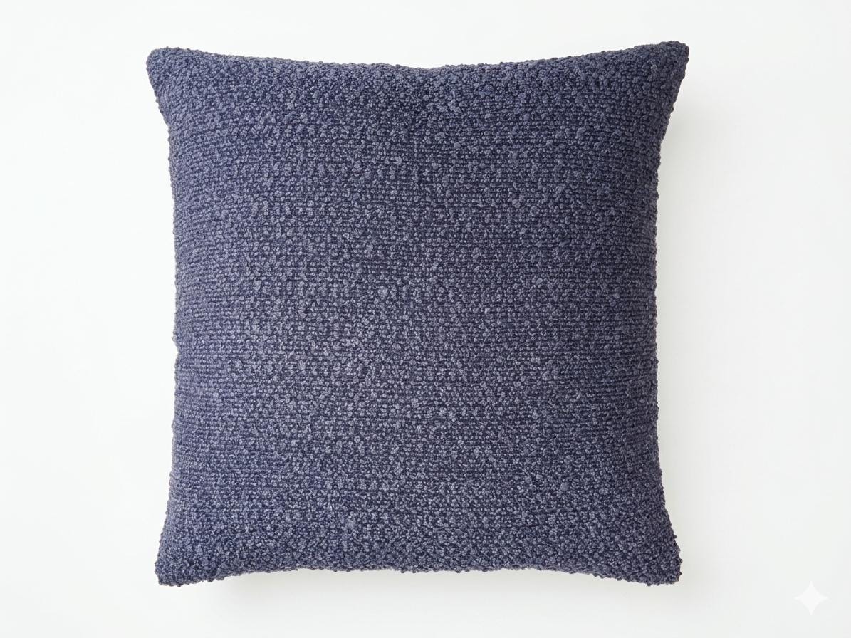ALLEGRA - Chunky boucle handmade cushion cover in a variety of colours.