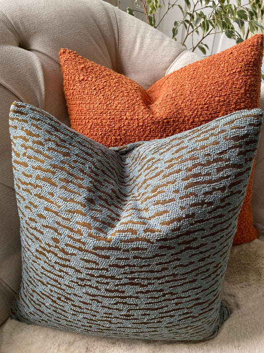 DIJON - Handmade boucle modern weave design with geometric pattern.