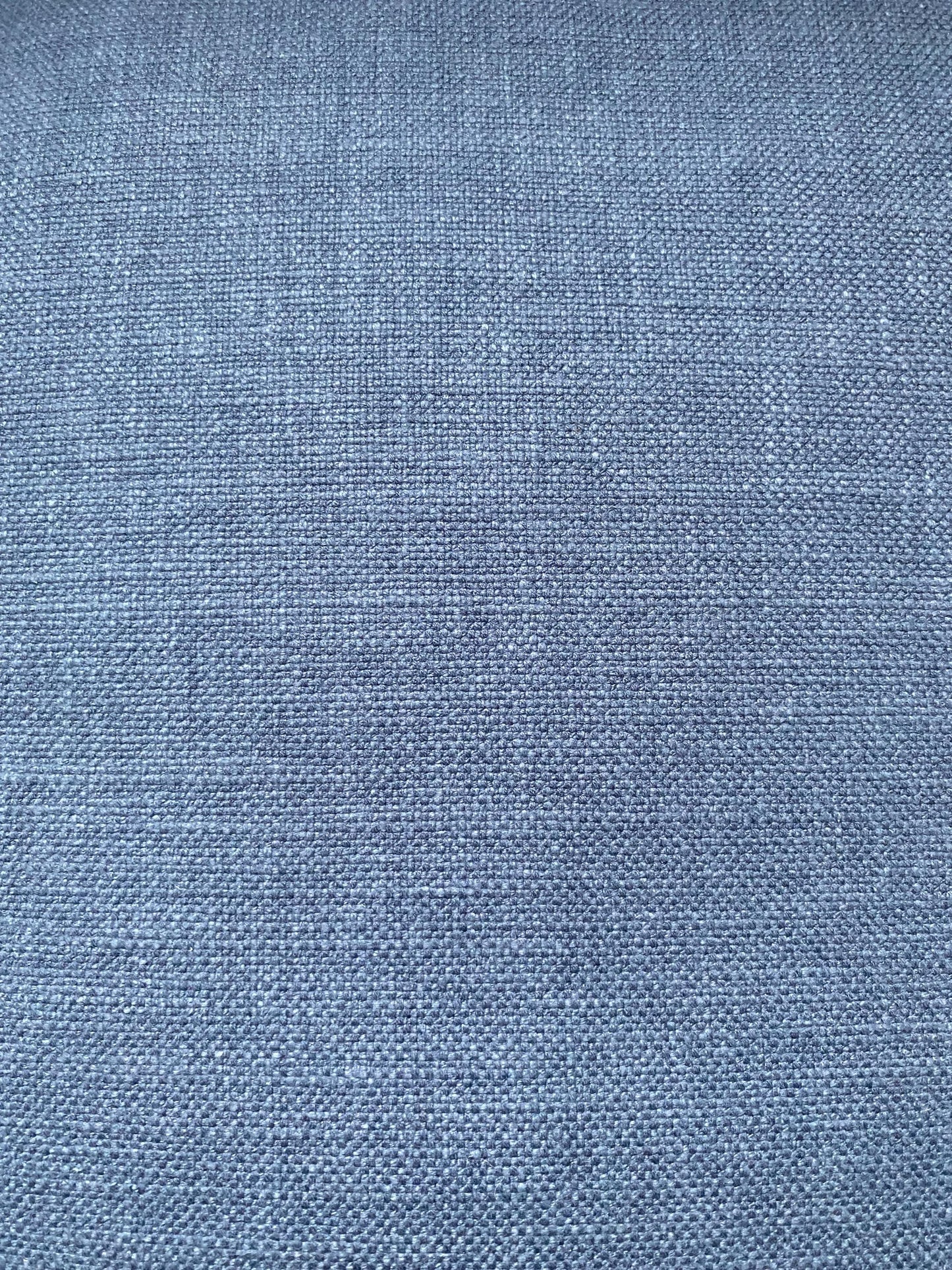 VICO - Handmade blue/cream/gold striped woven fabric cushion cover.
